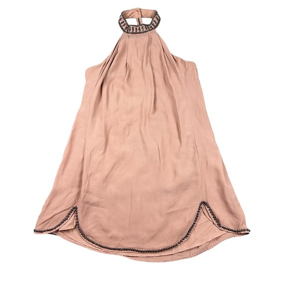 NBD Pink Embellished Halter Neck Mini Dress Size S - Picture 2 of 12